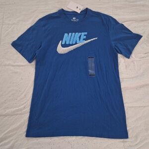 Men's Nike Short Sleeve T-Shirt AR4993 (408, Dark Marina Blue) Small- NWT